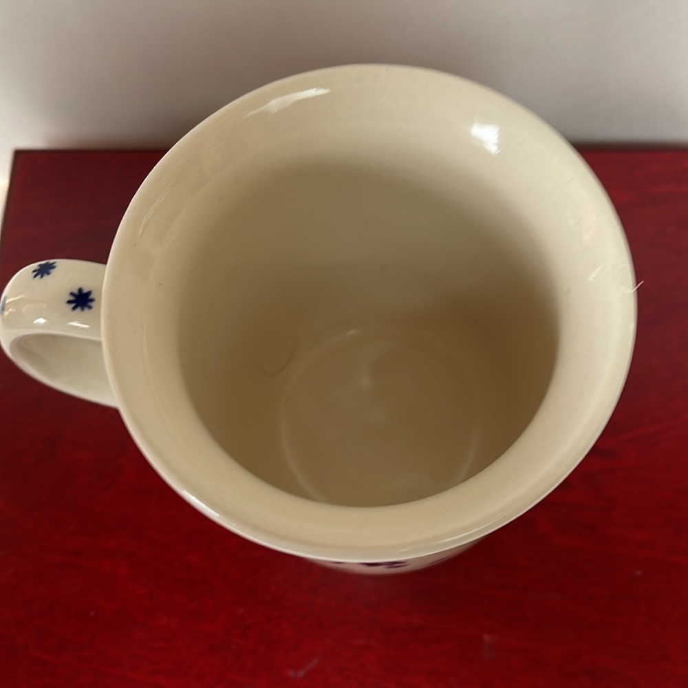 Polish pottery mug winter bells and. Snowflakes - Picture 3 of 8